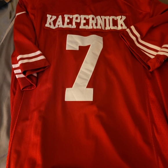 2013-2014 49ers ClOlinda Kaepernick red jersey - Picture 2 of 2